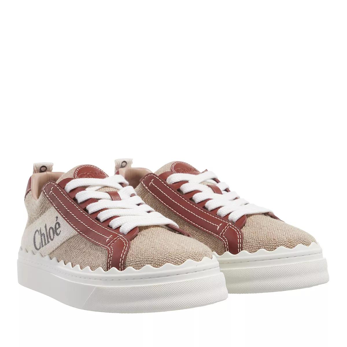 Chloe Lauren Sneaker White Brown Low Top Sneaker