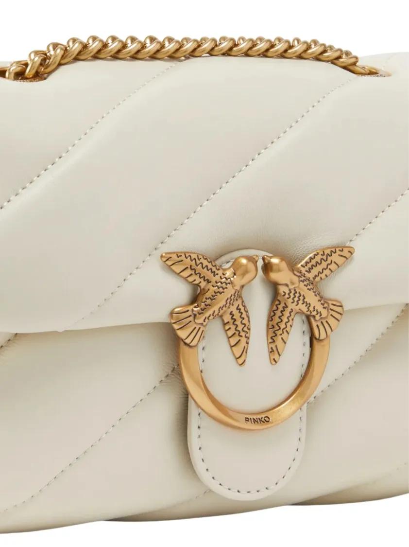 Pinko Hobo bags Quilted White Bag in wit