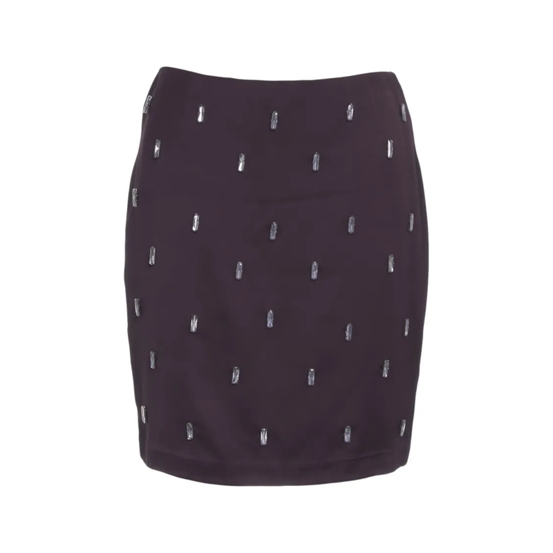 HERSKIND Minirock Dolly' Rhinestone Mini Skirt Black