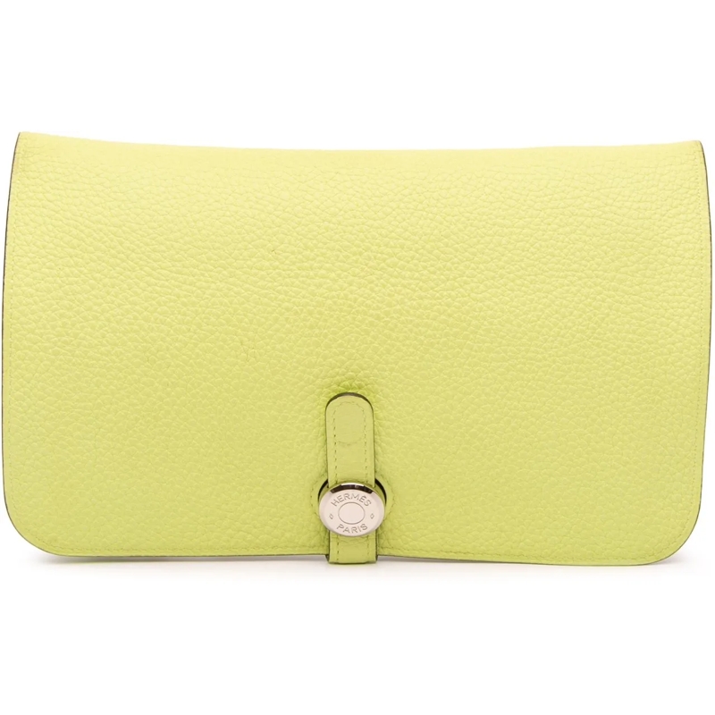 Hermès Geldbörse Togo Dogon Duo Wallet GM gelb