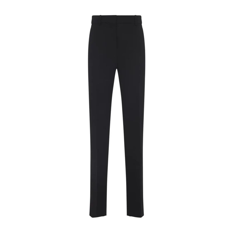 Jacquemus  Straight-Leg Black Wool Trousers Black