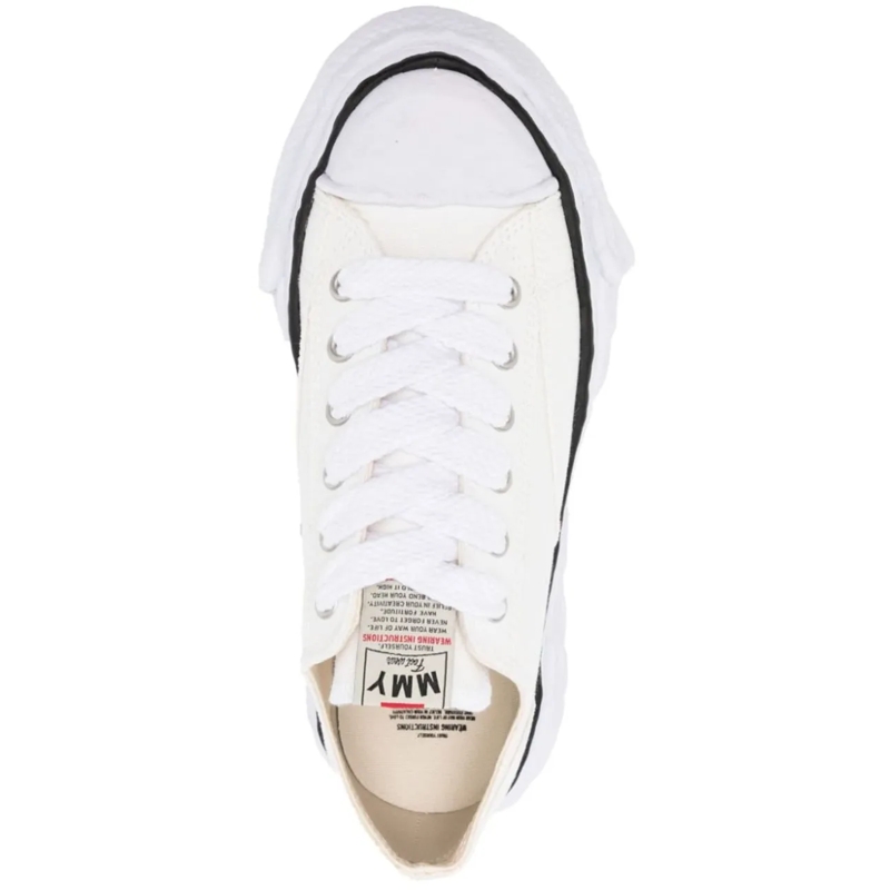 Maison Mihara Yasuhiro Low-Top-Sneaker Peterson 23 Original Sole Canvas Low Top Sneaker W weiß (Image 3)