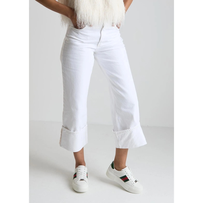 Gucci Low-Top-Sneaker Women's Ace Sneaker White / Green / Red(Image 2)