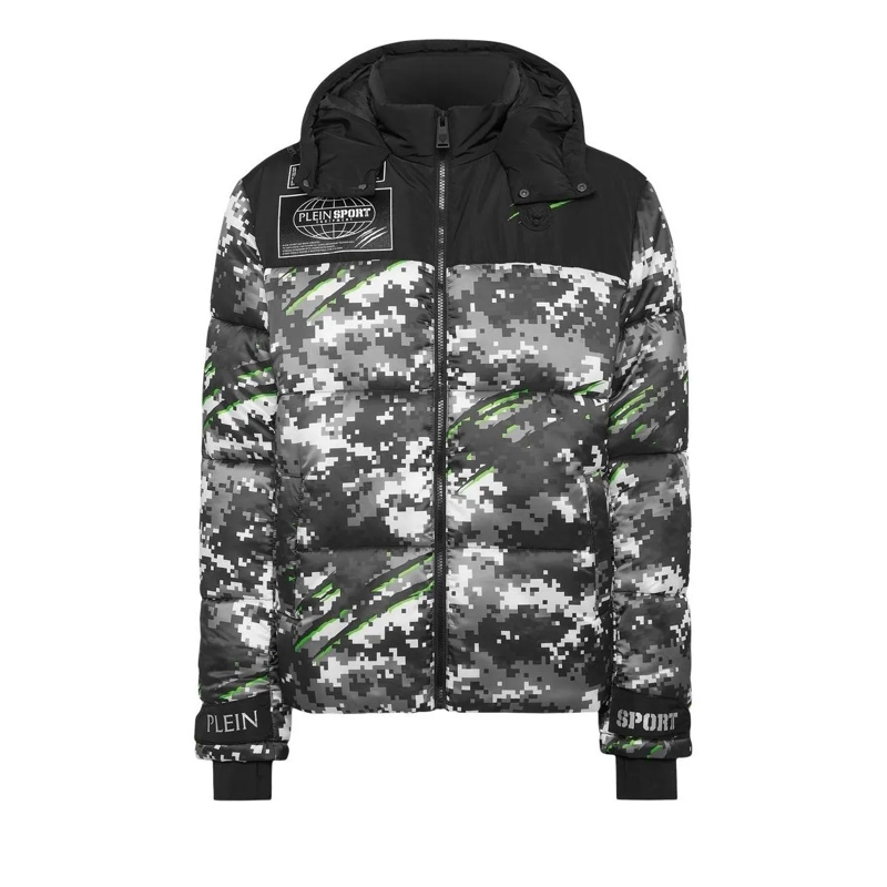 Plein Sport Daunenjacke Winterjacke schwarz