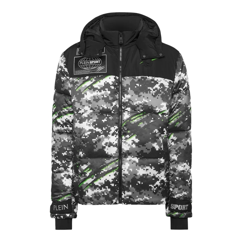 Plein Sport Daunenjacke Winterjacke schwarz