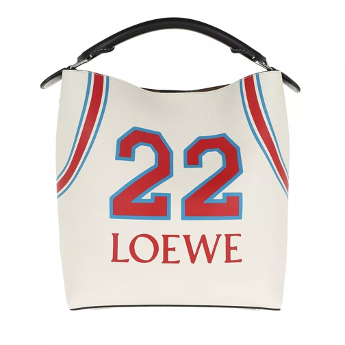Loewe T Bucket Loewe 22 Bag Soft White/Red Tote
