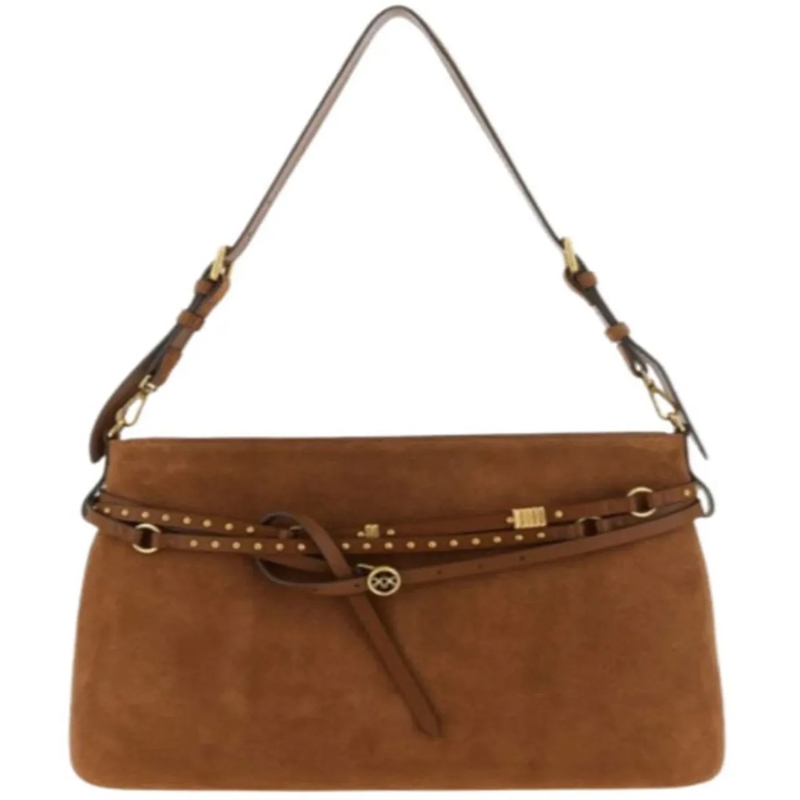 Pinko Schultertasche Bags Brown beige