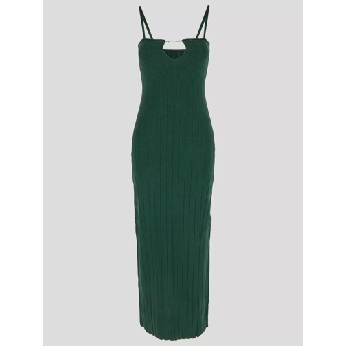 Jacquemus Viscose Dress Green 