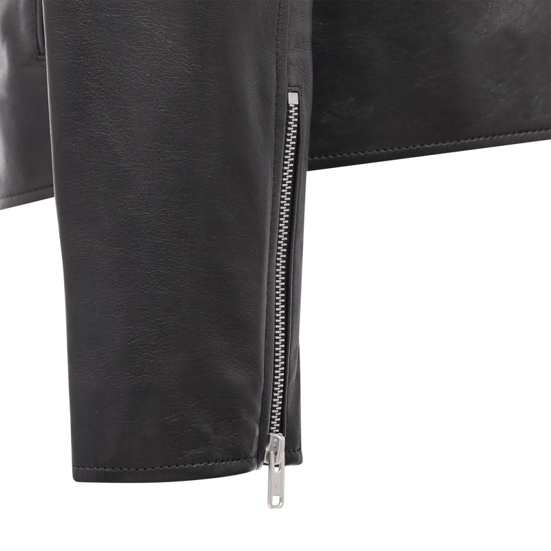 Belstaff Übergangsjacke Bikerjacke aus Leder Schwarz(Image 7)