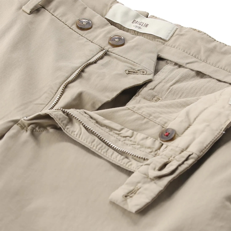 Briglia Casual broeken Slim-Fit Chinohose weiß(Image 6)