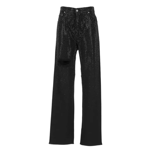 Golden Goose Jeans With Strass Black 