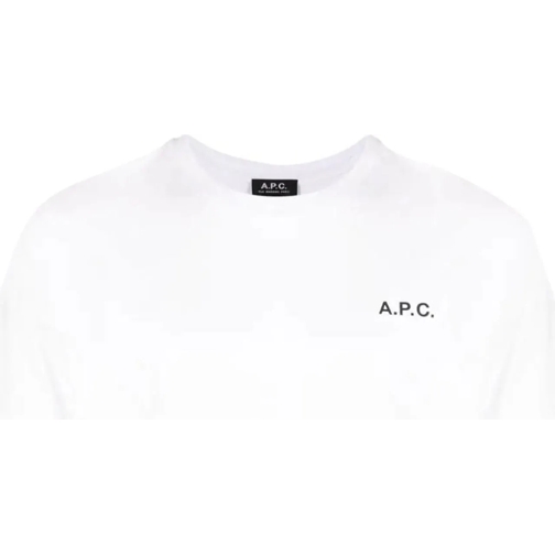 A.P.C. T-shirts t-shirt wave white weiß