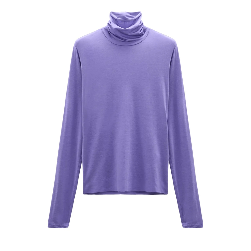 Dorothee Schumacher Longsleeve GLOSSY EASE shirt violet