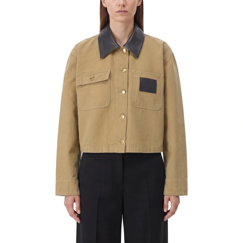 Balenciaga Jacke Jacke aus Baumwolle braun(Image 2)