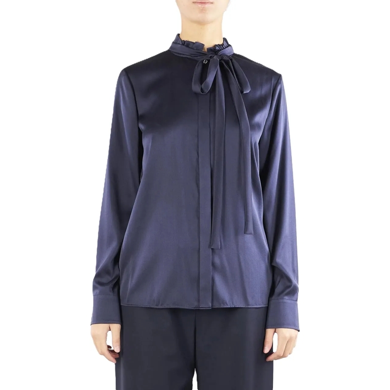 Max Mara Bluse Shirts Blue blau