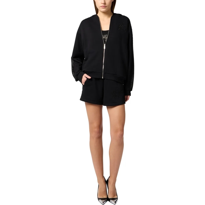 Philipp Plein Shorts Shorts Strass Band schwarz(Image 4)