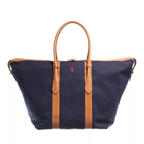 Polo Ralph Lauren Tote Extra Large Navy Cuoio Borsa weekender