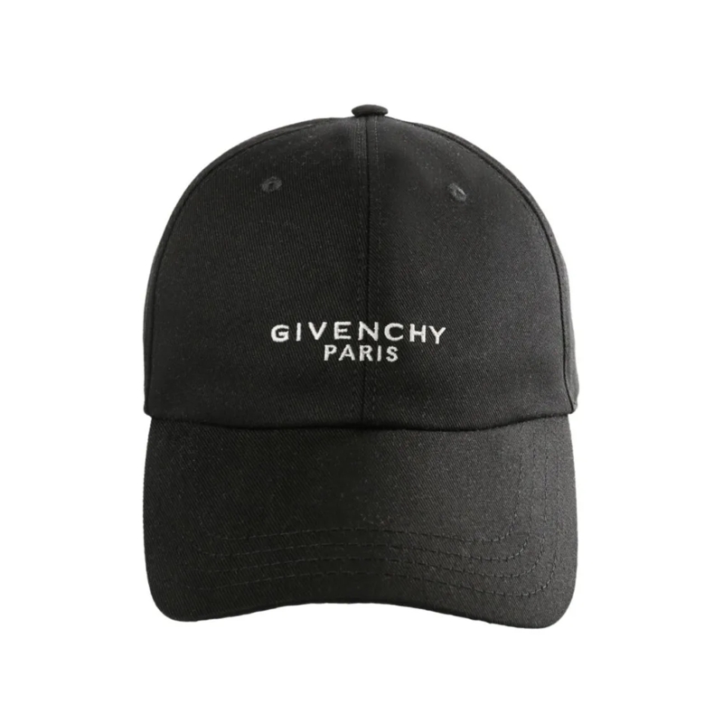 Givenchy Hut Curved Brim Black Baseball Cap Black(Image 2)