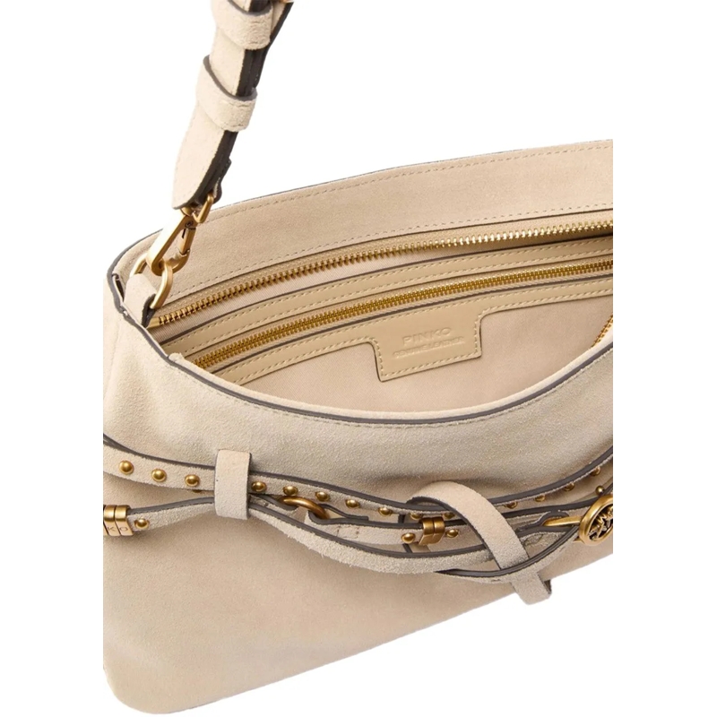 Pinko Tote Shoulder Bags Beige beige(Image 4)