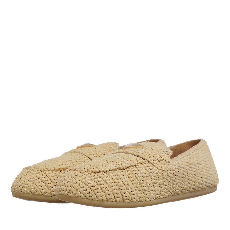 Prada Driver Loafer Crochet Natural