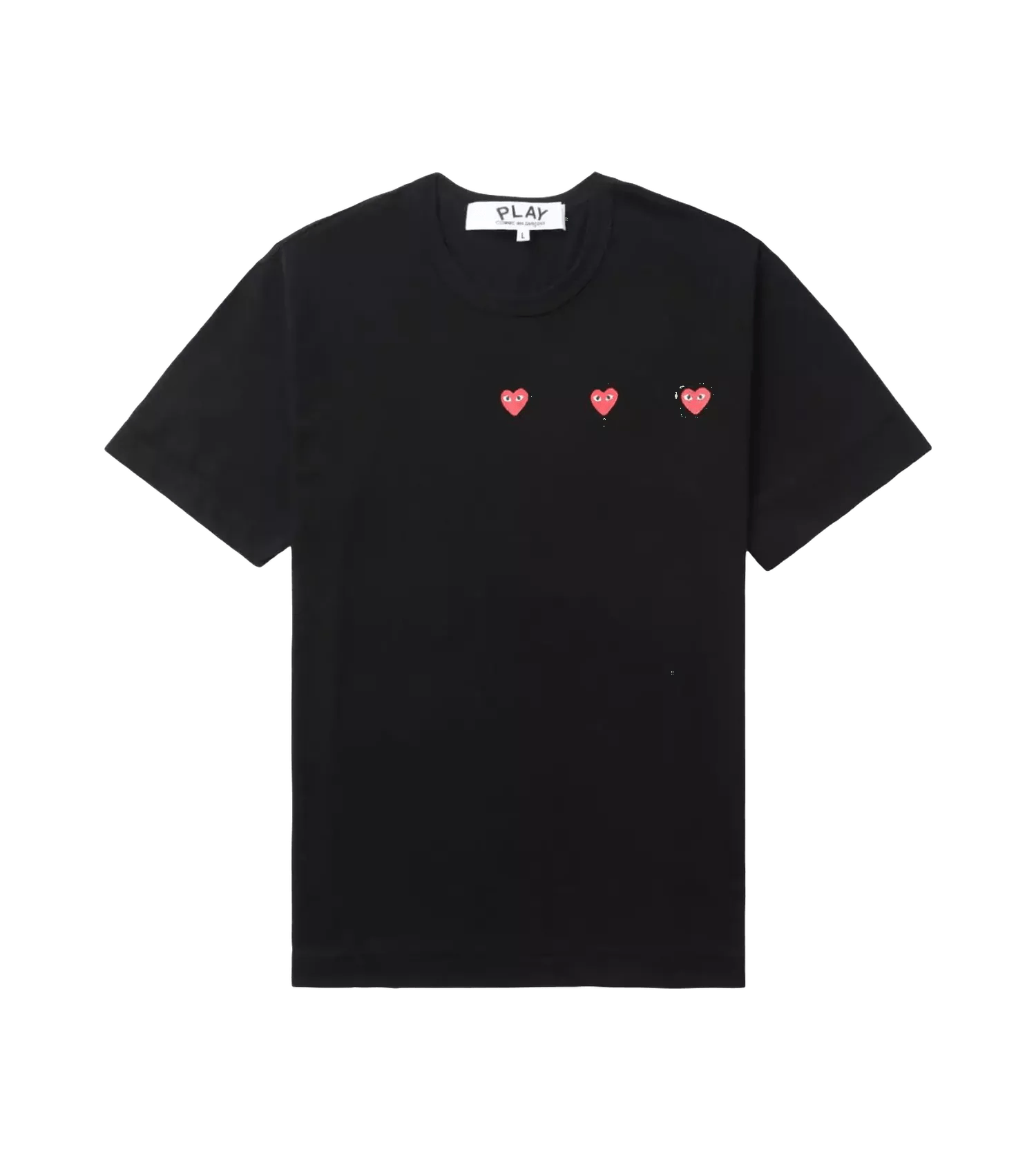 Comme des Garcons Play - Triple Hearts T-Shirt - Größe S - black