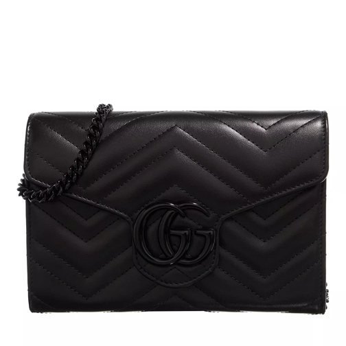 Gucci GG Marmont Matelassé Mini Bag Black Leather Crossbodytas