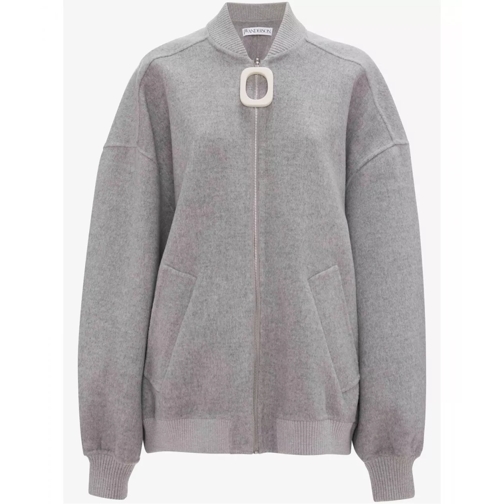 J.W.Anderson  JW ANDERSON Graue, oversized Bomberjacke mehrfarbig