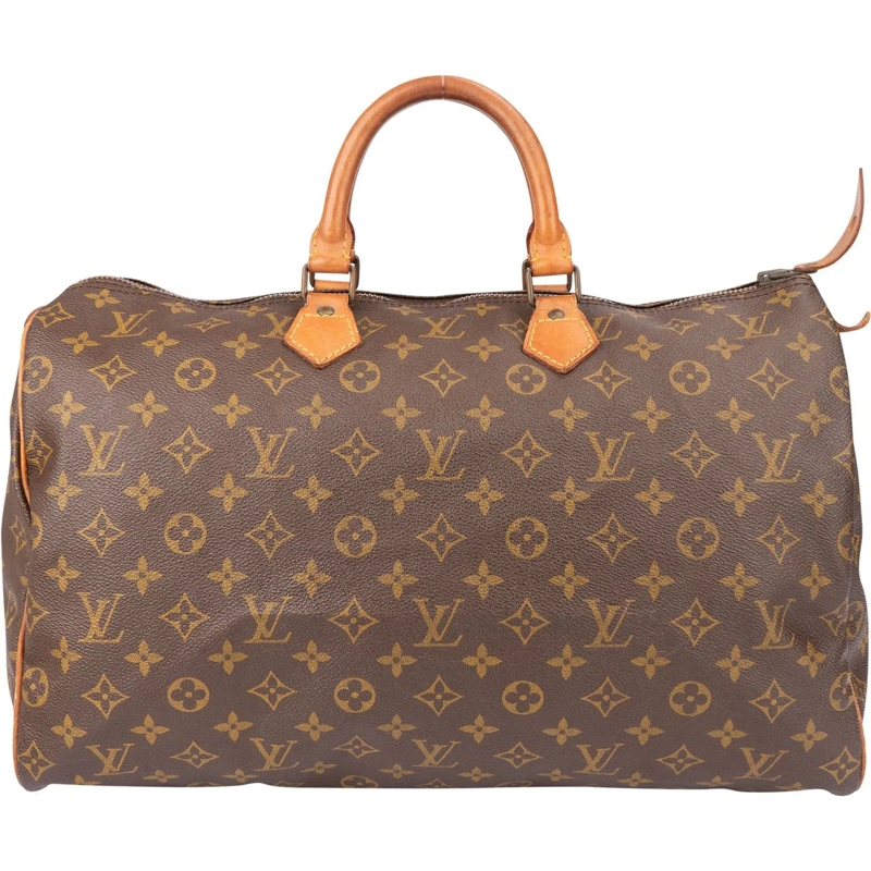 Louis Vuitton Schultertasche Louis Vuitton Canvas Monogram Speedy 40 Handbag braun
