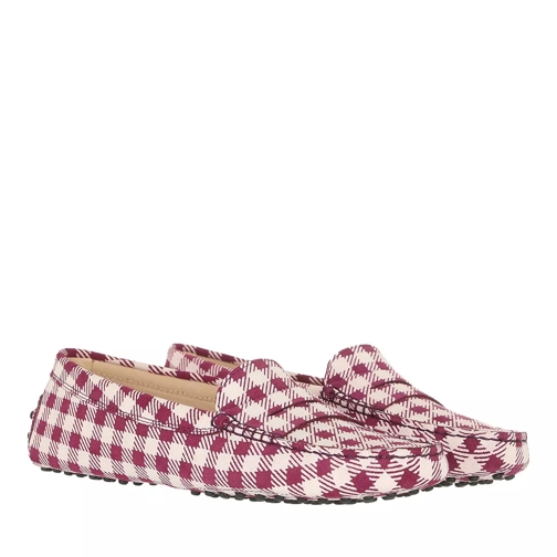 Tod's Gommino Driving Loafers Violet/White Conducteur