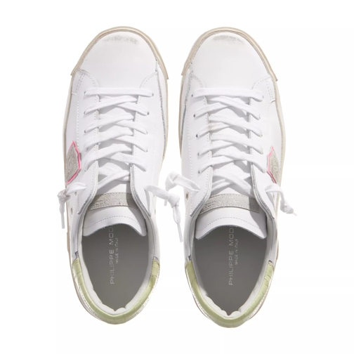 Philippe Model Low-Top Sneaker Prsx Low Woman Veau Croco Pop Blanc Jaune (Image 4)