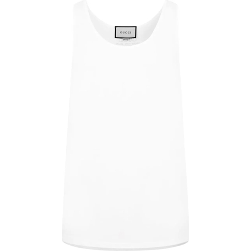 Gucci  Scoop-neck Logo Tank Top weiß