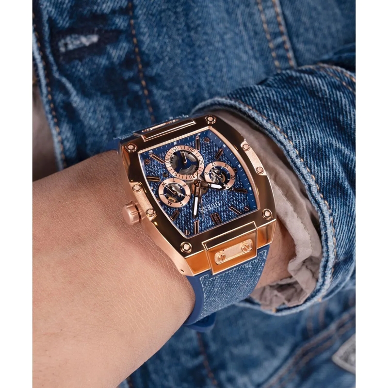 Guess Quarzuhr Quarz-Analoguhr Phoenix blau(Image 5)