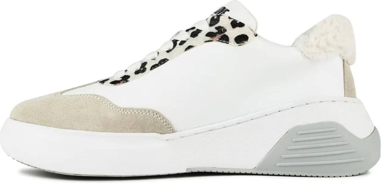 Thumbnail - Moschino Low-Top Sneaker - Leopard Detail Chunky Sneakers - Gr. 39 (EU) - in Weiß - für Damen