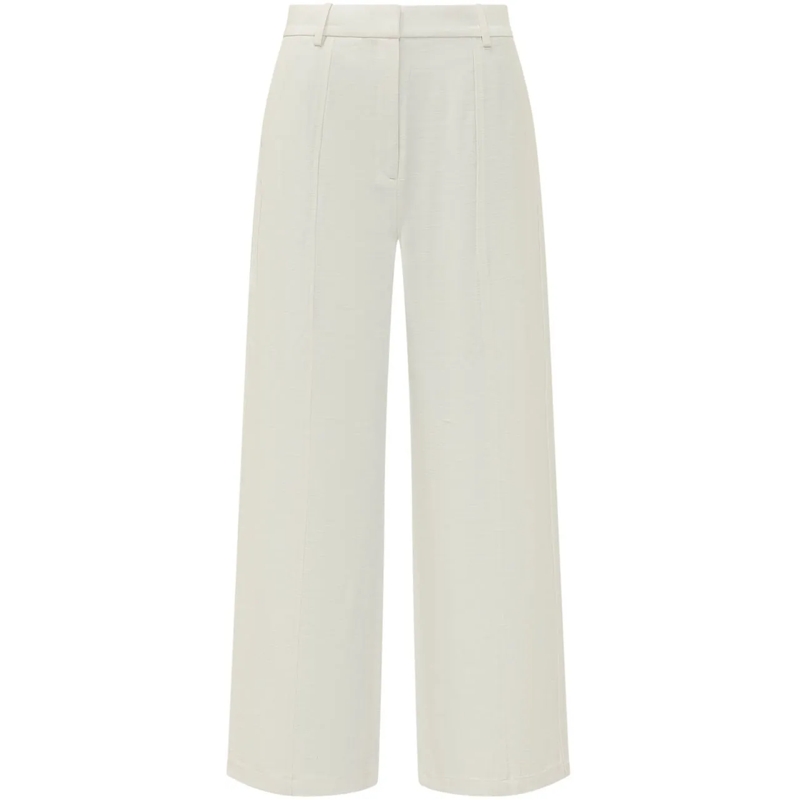 Calvin Klein Hose Pantaloni Ampi con Pieghe weiß