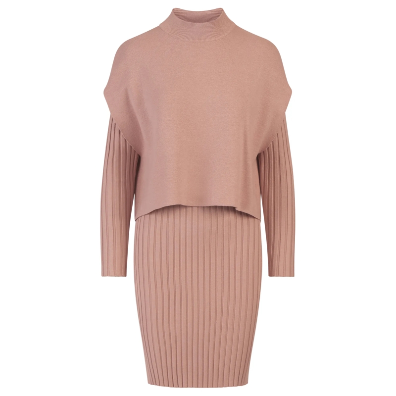 Apart Anzugkombination Strick Set mauve