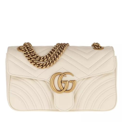 Gucci GG Marmont Matelassé Shoulder Bag White Schooltas