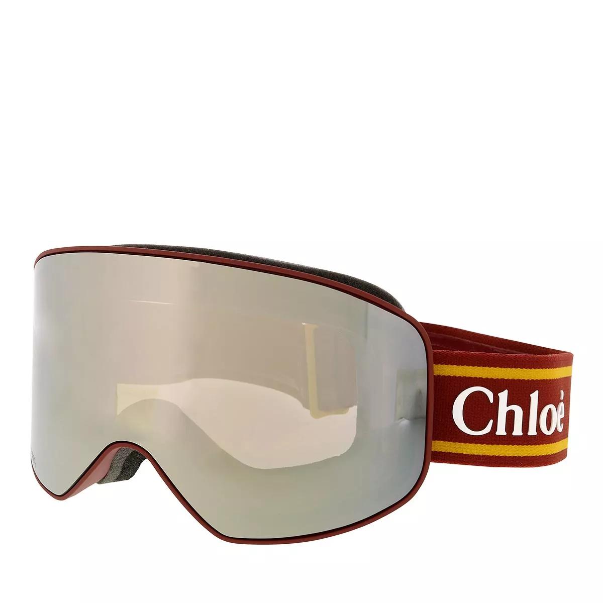Chloé CH0072S Ski Goggles BurgundyYellowViolet Sunglasses