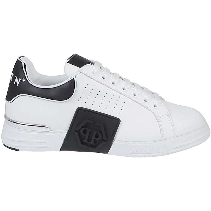 Philipp Plein Sneaker basse Hexagon Low Top Sneakers White weiß