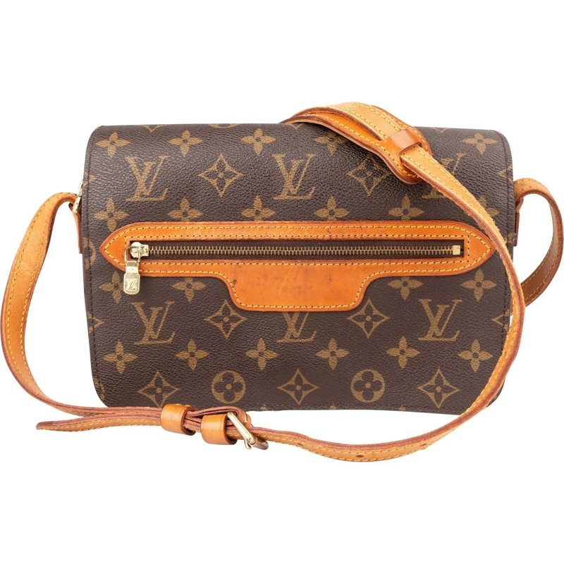 Louis Vuitton Schultertasche Louis Vuitton Canvas Monogram Saint Germain Crossb braun