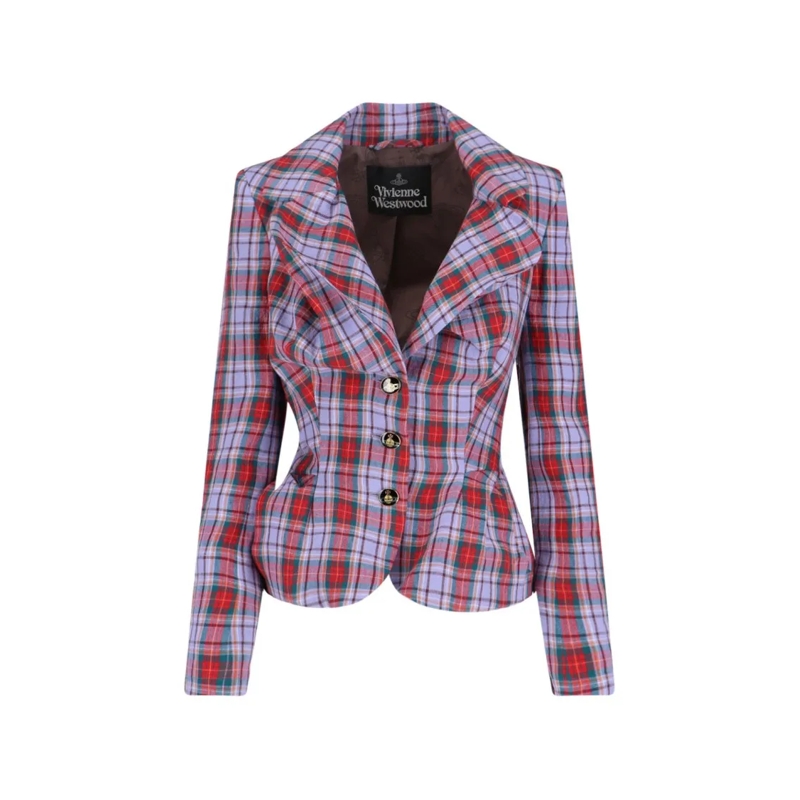 Vivienne Westwood Blazer 'Tartan' Single-Breasted Blazer – Multicolor Multicolor