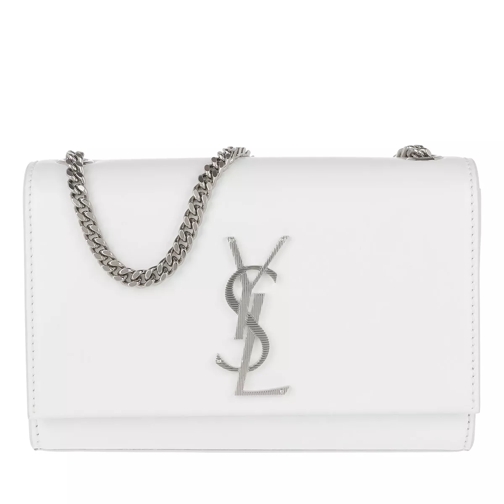 Saint Laurent Monogramme Chain Bag Leather White Crossbody Bag