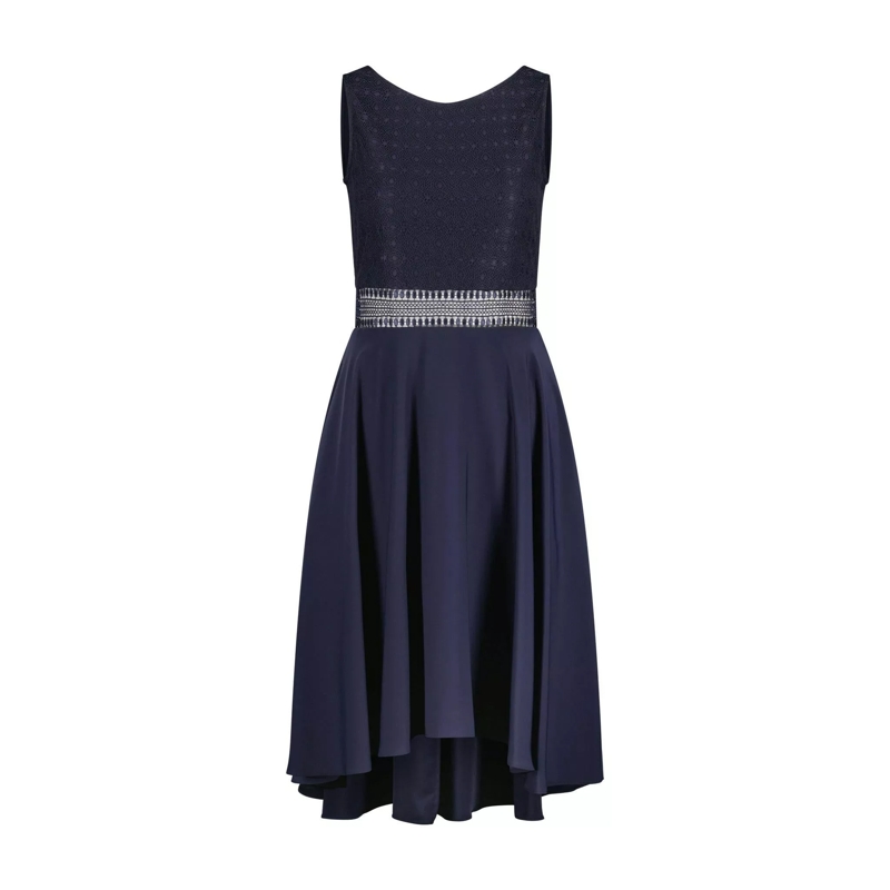 Vera Mont Minikleid Cocktailkleid mit Spitze Dunkelblau