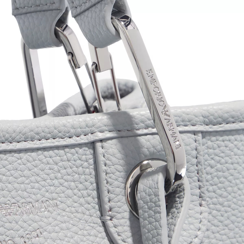 Emporio Armani Tote S33 Shopping Bag Pale Blue(Image 4)