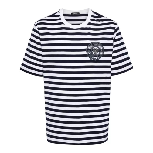 Versace Multicolored Nautical Stripes T-Shirt Multicolor 