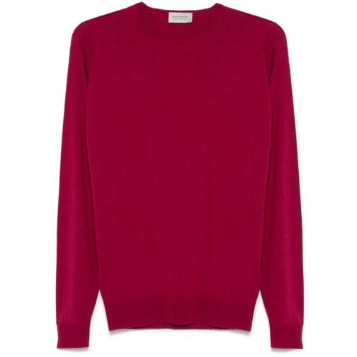 John Smedley Pullover Raspberry Pink Lundy Sweater Red