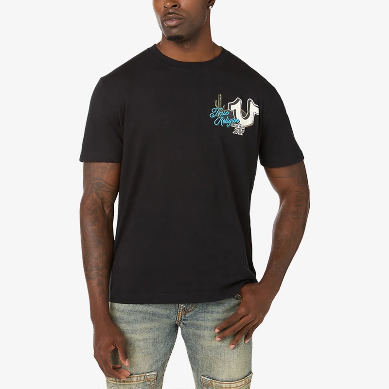 True Religion T-Shirt T-Shirt WILD WEST- Baumwollshirt- Western-inspi schwarz(Image 6)