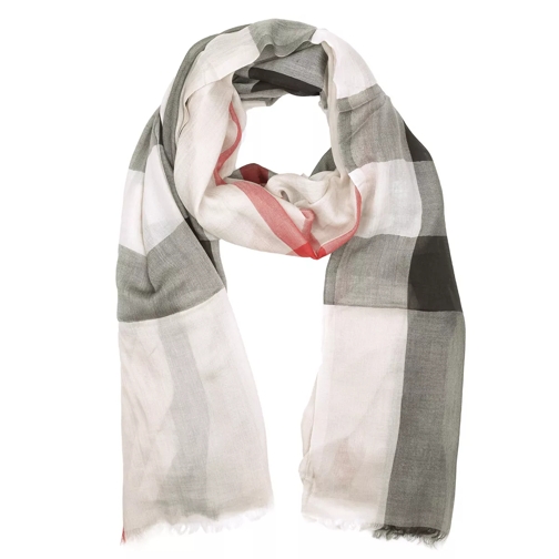 Burberry Check Modal Cashmere and Silk Scarf Stone Lichtgewicht Sjaal