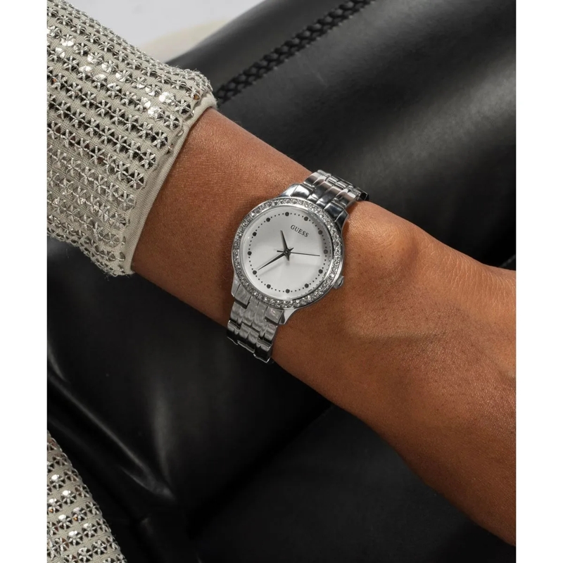 Guess Automatikuhr Analoge Uhr Chelsea silber(Image 5)