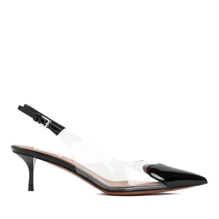 Thumbnail - Alaia Hohe Schuhe - Patent Calf Leather Slingback - Gr. 36 (EU) - in Weiß - für Damen