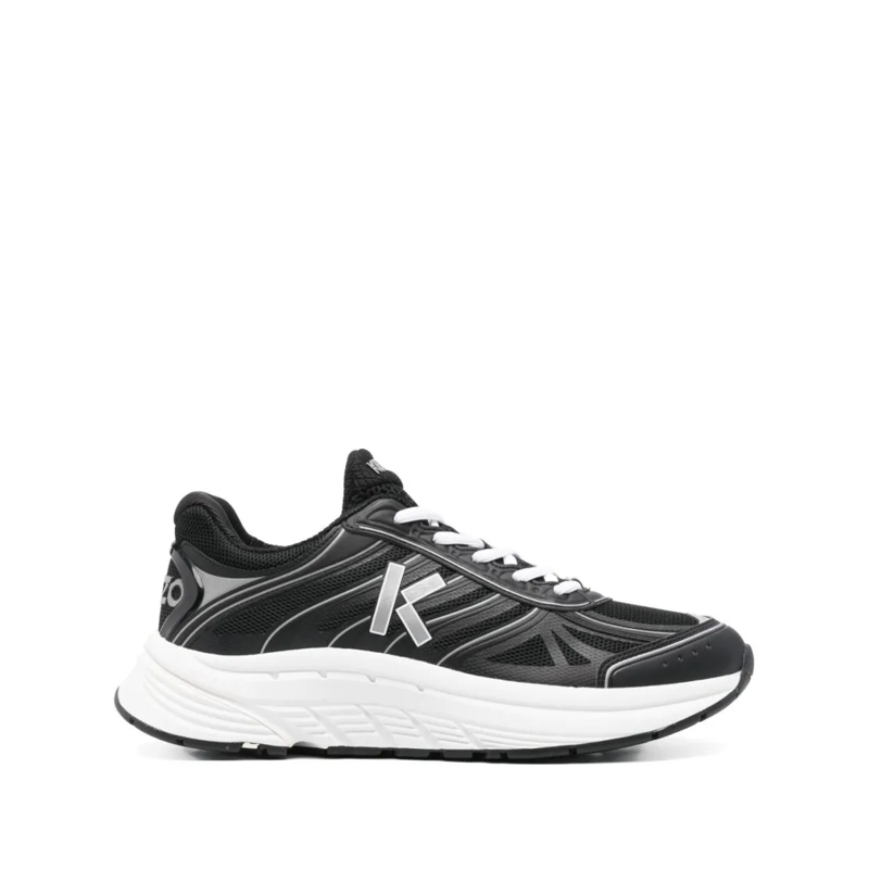 Kenzo Lage-top sneaker Mesh Panelled Black Kenzo Sneakers Grey